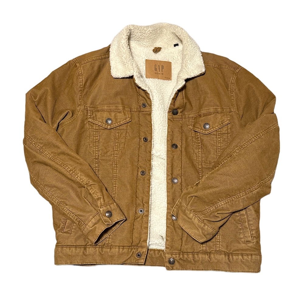 GAP Brown Sherpa Denim Jacket